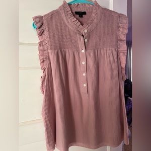 JCrew Garden Top, Light Pinkish Mauve